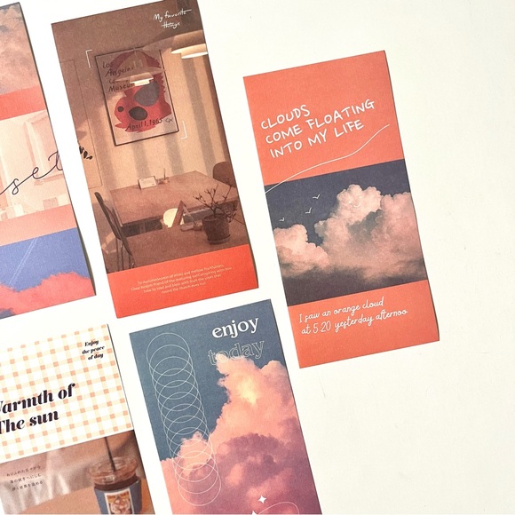 🏷️ aesthetic sunset clouds material paper for scrapbook junk journaling - Picture 10 of 11